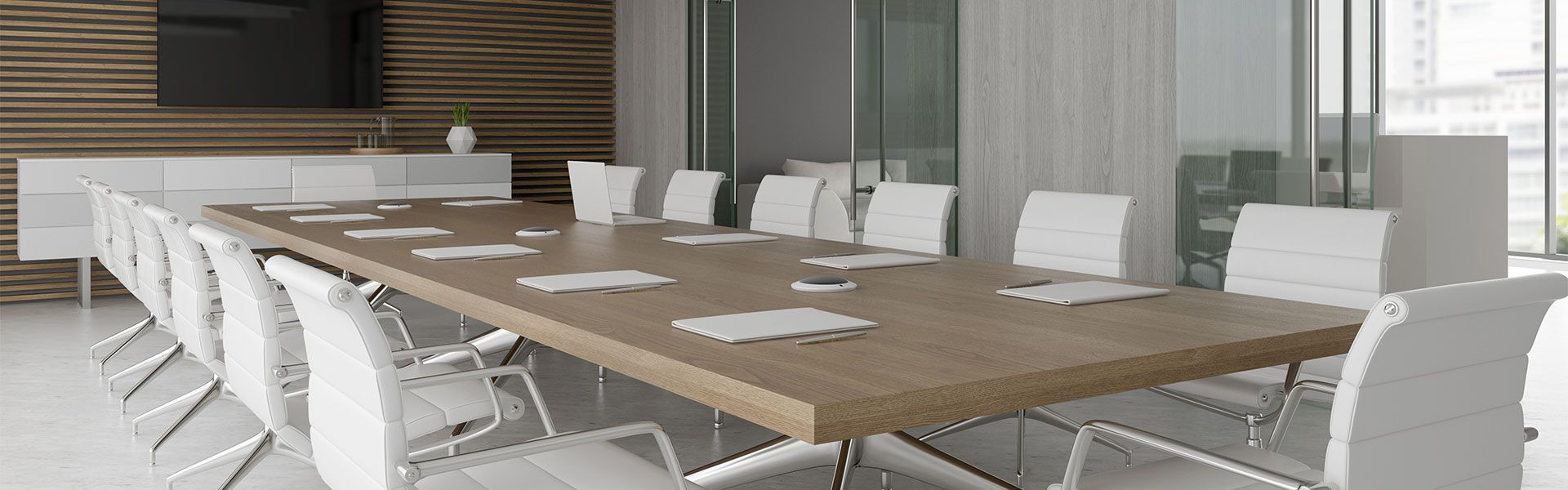 Moderner Besprechungsraum als Beispiel für einen flexibel gestalteten Workspace